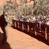 Visitors on the ranger guided Mala walk