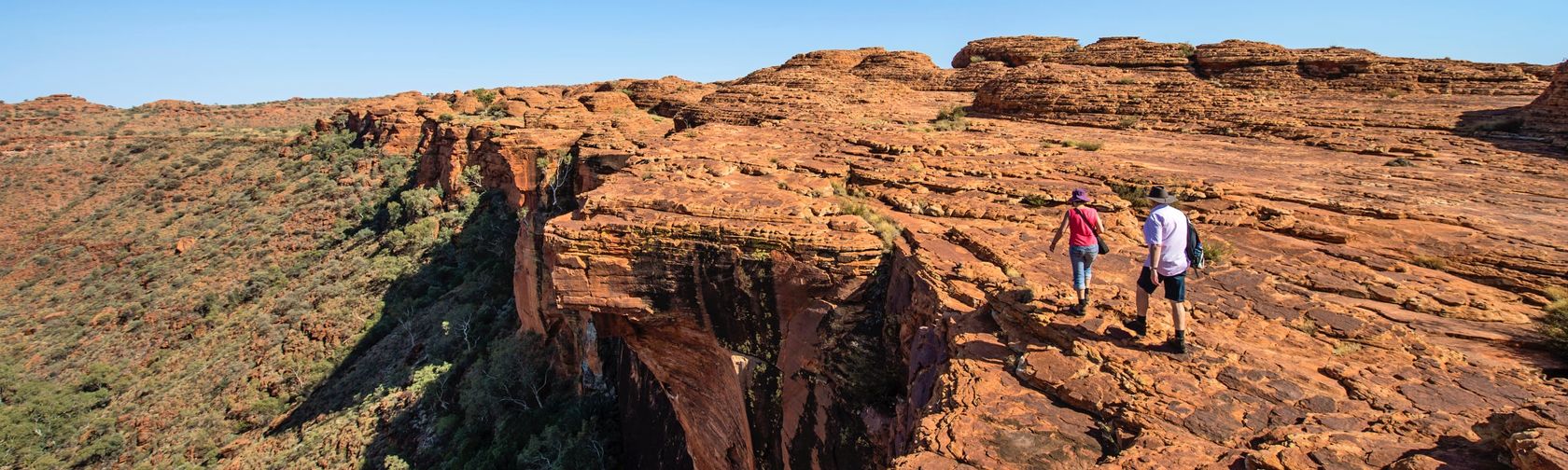 Rim walk at Kings Canyon. Photo: Shaana McNaught / Tourism NT