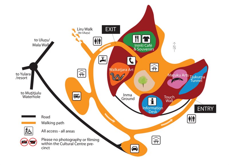 Stylised map of the Cultural Centre.