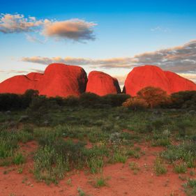 Kata Tjuta at sunset. Photo: Maree Clout