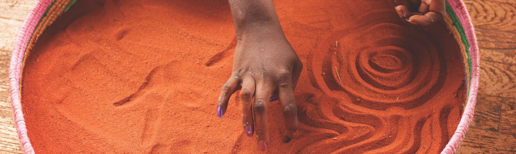 Symbols in the sand. Credit Tourism NT