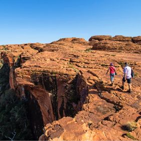 Rim walk at Kings Canyon. Photo: Shaana McNaught / Tourism NT