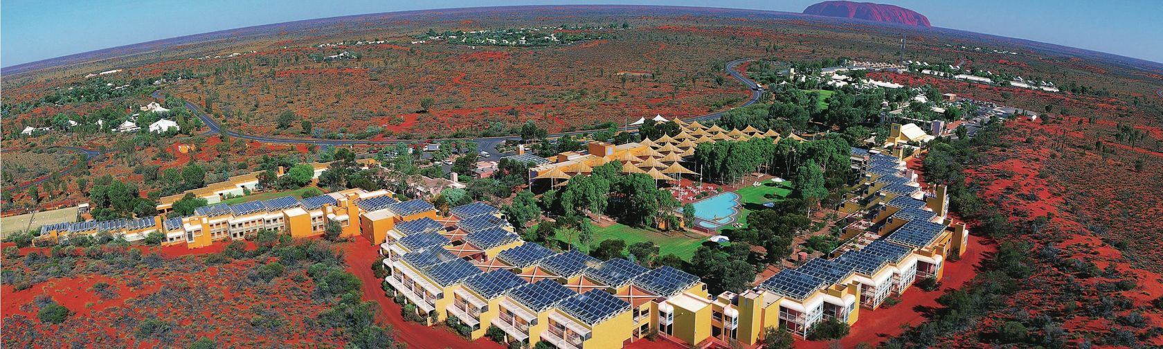 Yulara from the air. Photo: Ayers Rock Resort