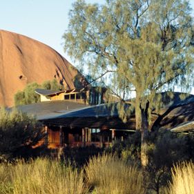 Cultural Centre exterior with Uluṟu in the background