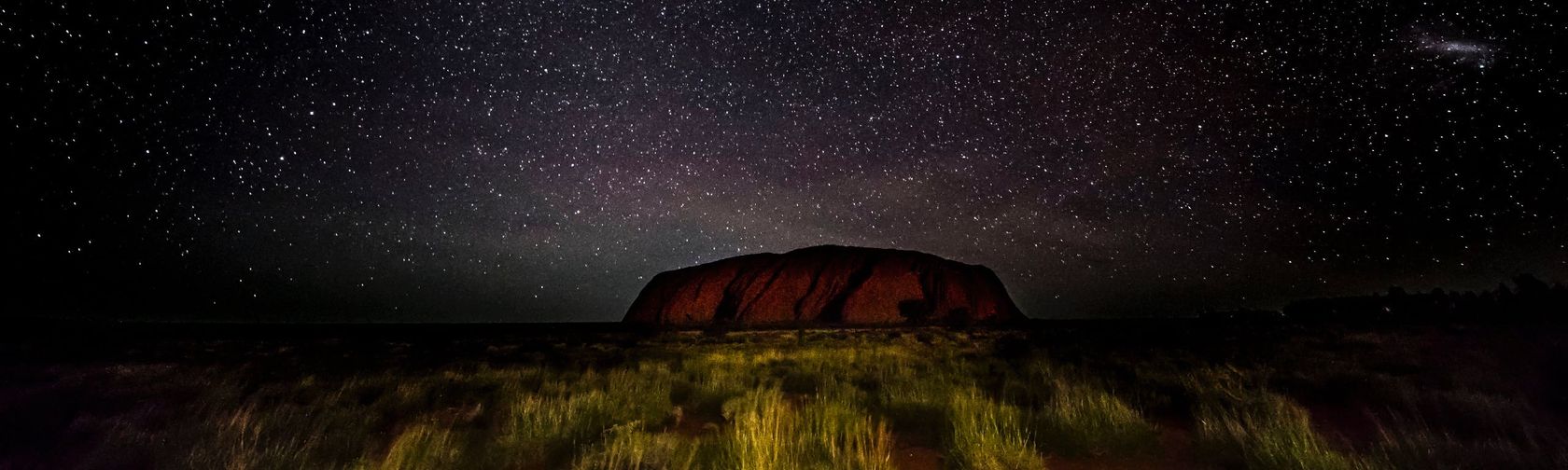 Uluru at night. Photo: Sean Scott / Tourism NT