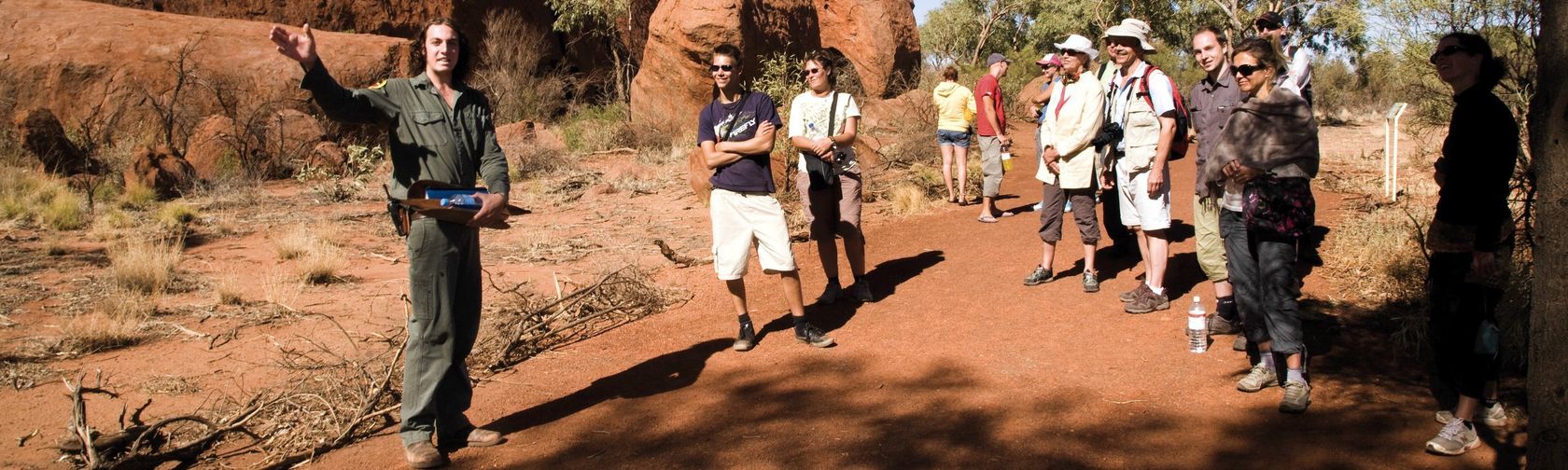 Visitors on the ranger guided Mala walk. Photo: Grenville Turner